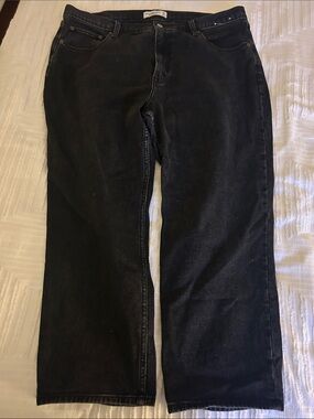 Abercrombie & Fitch Black Ankle Straight Ultra High Rise Jeans